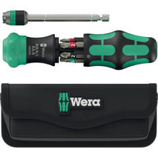 Wera Kraftform Kompakt 6 Piece 20 RA-R Ratchet Screwdriver Set and Pouch